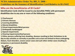 is hysterectomy considered as pwd|Issuance of Persons With Disabilities Identification Card Relative .